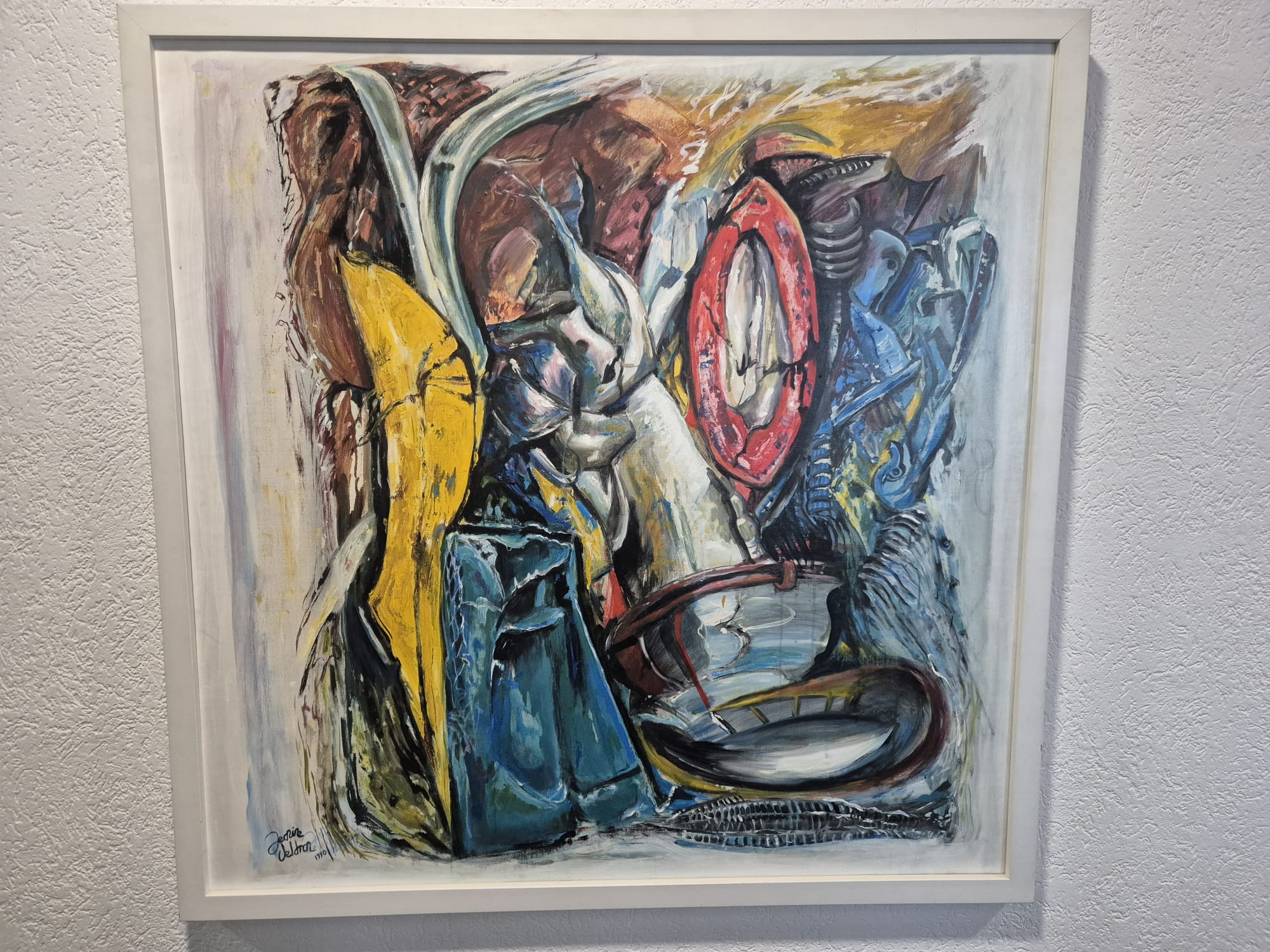 🎨 jeanine veldman – abstract schilderij (1990)