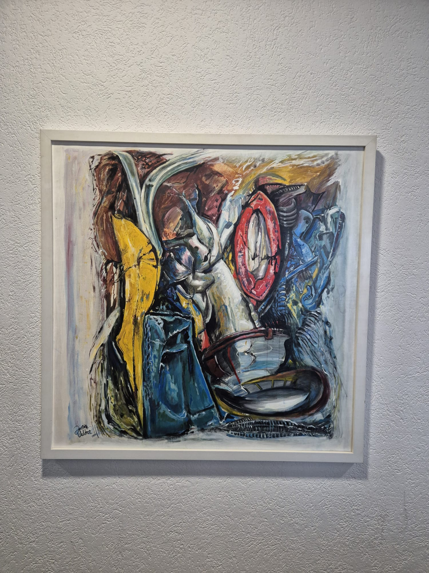 🎨 jeanine veldman – abstract schilderij (1990)