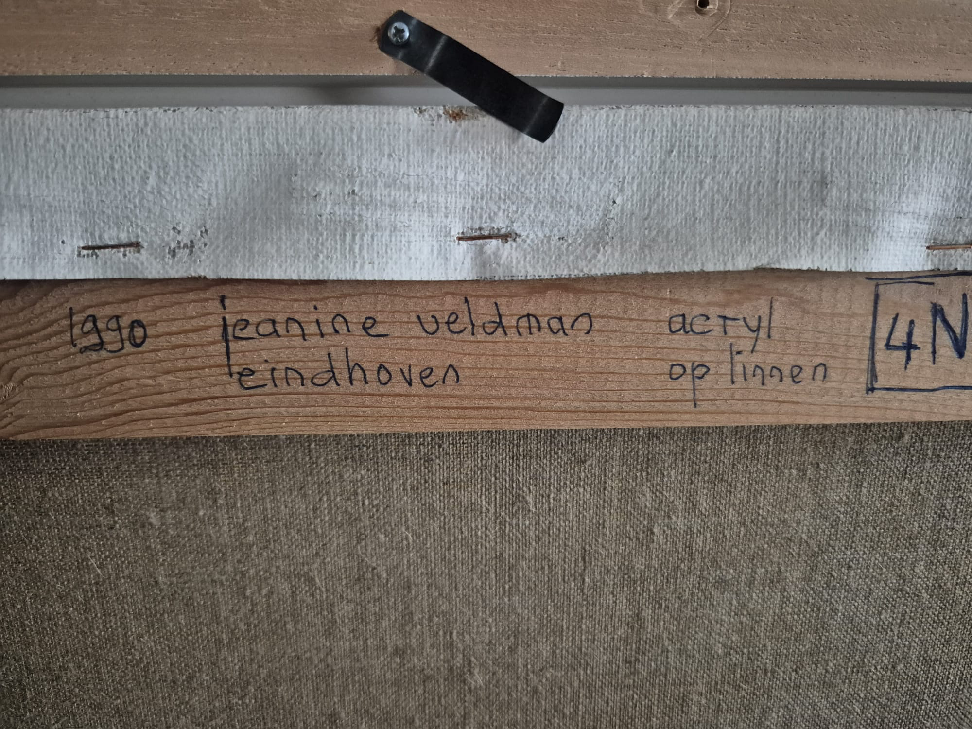 🎨 jeanine veldman – abstract schilderij (1990)