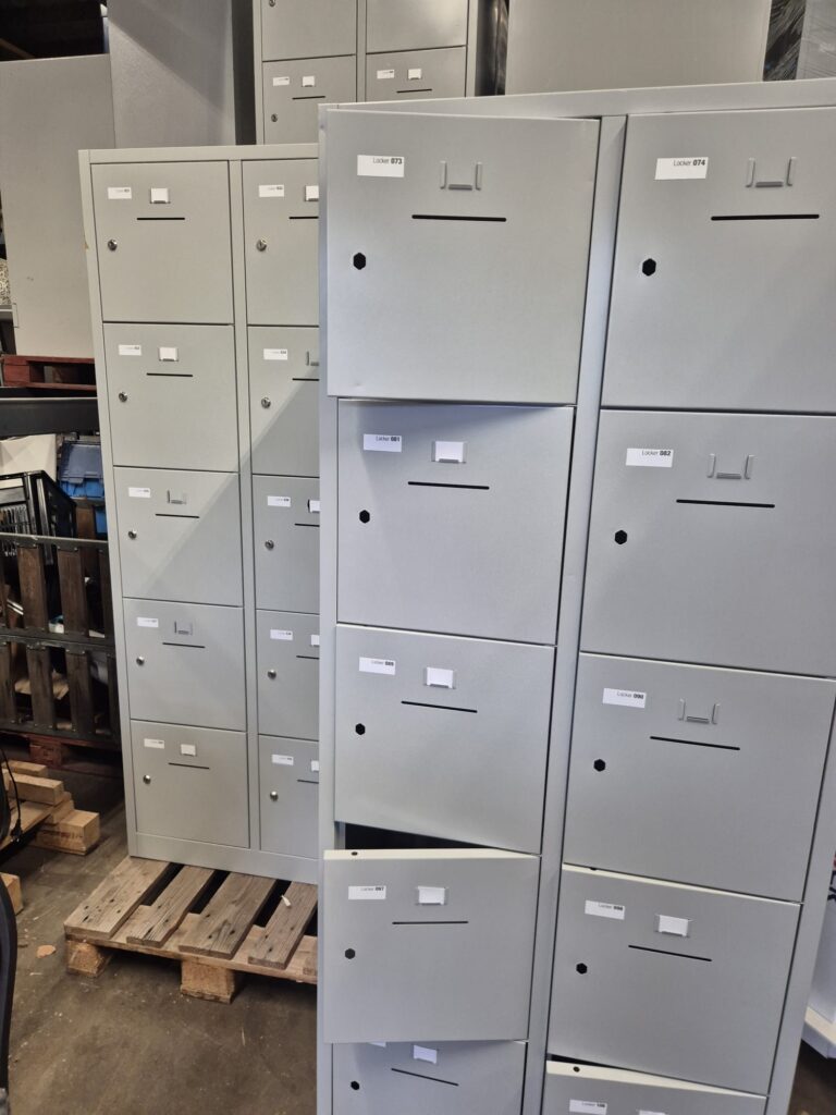 🔐 stalen lockerkasten – 10 deurs – 80x190x45 cm