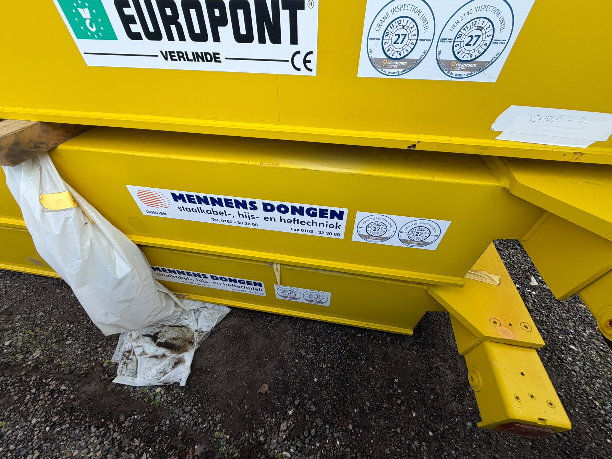 3x industriële bovenloopkraan / kraanbrug 3.000 kg – verlinde eurolift